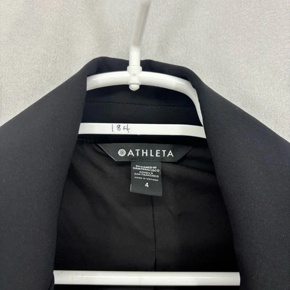 NWT Athleta women’s 4 black blazer jacket endless primatwill professional work - Picture 10 of 13